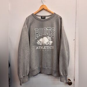 Vintage Roots Athletics Men’s Grey Casual Pull-over Sweatshirt XL Made in Canada